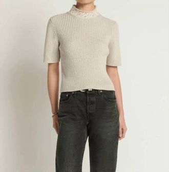 Nation Ltd Aurora Pullover Sweater In Heather Oatmeal