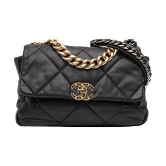 Chanel Pre-owned Quilted Leather Shoulder Bag - Dames - Pre-owned - Zwart - Maat: ONE Size Leer