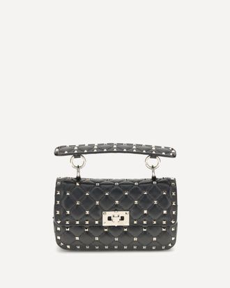 Valentino Garavani Rockstud Spike mini Top Handle Bag in nappa Female UNI