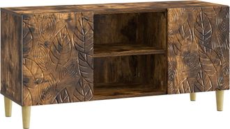 vidaXL Mueble De Tv 102 X 34,5 X 50 Cm Roble Ahumado Vidaxl