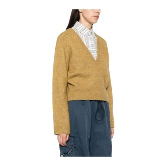 Ganni Mujer, Jerseys, Amarillo, Talla: S