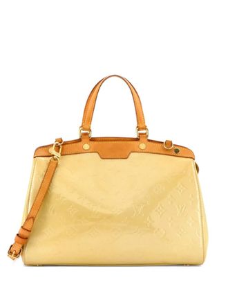 Louis Vuitton Brea Handbag Monogram Vernis MM satchel - Yellow