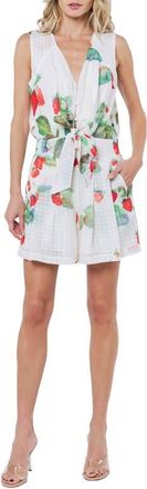 Ciebon Dale Strawberry Print Minidress in Off White Multi at Nordstrom, Size X-Large