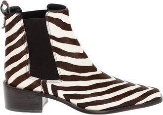 Tory Burch Brown Animal Print Boots