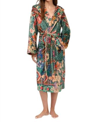 Johnny Was Cozy Robe In Lorette Scarf