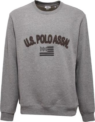 U.S.Polo Association U.s. Polo Assn., Heren, Sweatshirts & Hoodies, Grijs, Maat: 2XL Katoen
