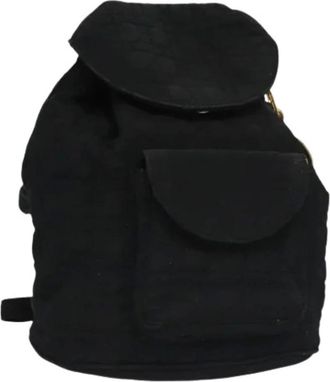 Dior Pre-owned Backpacks, female, Black, Size: ONE SIZE Pre-owned Vintage Nylon Backpack