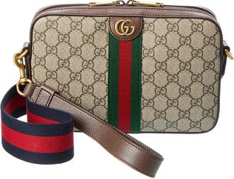 Gucci Ophidia Gg Supreme Canvas & Leather Shoulder Bag