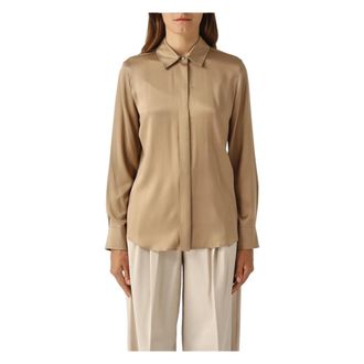 Max Mara Dames, Blouses & Shirts, Geel, Maat: S Zijde
