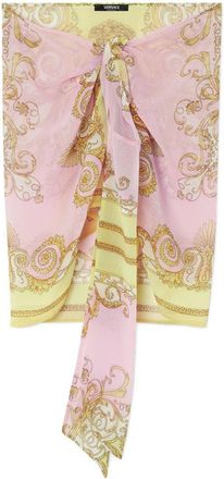 Versace Kurzer Sarong im Versace Barocco-Print