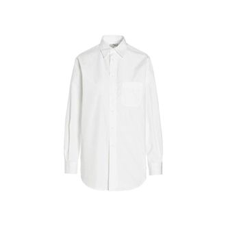 Maison Margiela White Cotton Dress Womens Shirt