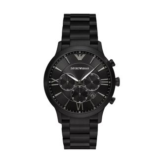 Emporio Armani Accessoires, Heren, Zwart, ONE Size, Ar 11349 Chronograaf Horloge