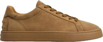 Tod's Cassetta 04L - Heren - Sneakers - Bruin - 41 1/2 EU - Leer - Schoenen
