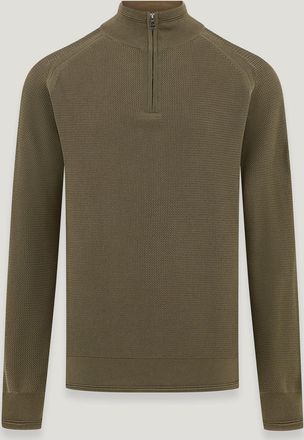 Belstaff Belstaff Jumper Con Cremallera De Un Cuarto Guide para hombre Algodón orgánico Verde Surplus 2XL