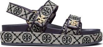 Tory Burch Tory Burch, Flat Sandals, female, Gray, Size: 7 US Flat Sandals