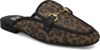 Mia Bouquet Bit Loafer Mule in Leopard Print at Nordstrom, Size 6.5