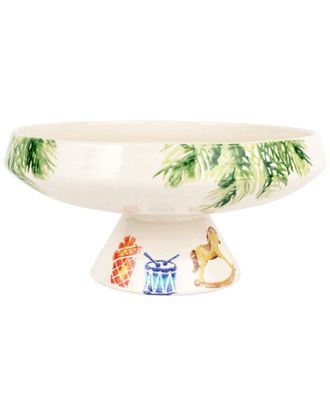 Vietri Vietri Nutcrackers Pedestal Fruit Bowl With $25 Credit