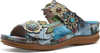 L'Artiste by Spring Step Feelsgreat Womens Sandals Blue : EU 42 (US Womens 10.5-11) M, Leather