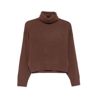 Brunello Cucinelli Brunello Cucinelli, Turtlenecks, female, Brown, Size: XS Sweater
