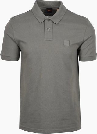 HUGO BOSS Mens Boss Orange PASSENGER POLO DARK GREY - Size: 40