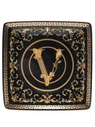 Versace ceramic trinket tray - unisex - ceramic - One Size - Black