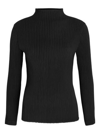 Issey Miyake Hatching Pleats top - Black