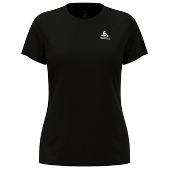 Odlo Essential Flyer T-Shirt Crew Neck S/S Laufshirt f&uuml;r Damen | schwarz