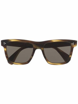 Oliver Peoples Occhiali da sole squadrati - Marrone