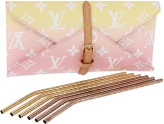 Louis Vuitton Pre-owned Vintage Monogram Canvas Pouch - Dames - Vintage Accessoires - Veelkleurig - ONE Size - Leer - Vintage