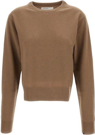 Extreme Cashmere Klassieke Ronde Hals Trui - Dames - Cashmere truien - Bruin - ONE Size - Kasjmier - Truien & Vesten