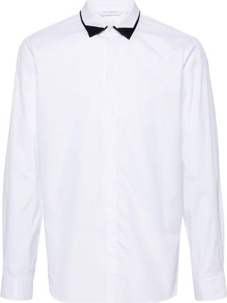 Neil Barrett contrasting-collar cotton shirt - men - Cotton/Cotton/Nylon/Elastane - S - White