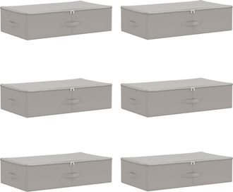 vidaXL Caja De Almacenamiento 6 Uds. Tejido No Tejido 70 X 40 X 18 Cm Vidaxl