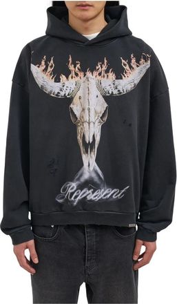 Represent British Cowboys Hoodie - Heren - Hoodies - Zwart - M - Katoen - Hoodies & sweatvesten