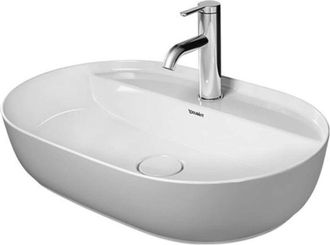 Duravit Duravit - Lavabo Luvit 60x40cm, Sin Rebosadero, Con Banco Con Agujero Para