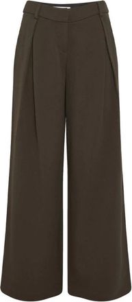 Moss Copenhagen Henrika Pants - Dames - Broeken - Groen - Maat: L Viscose