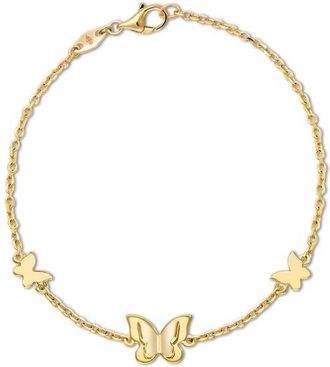 Devata Devata Butterfly Chain Bracelet in 14K Gold, 8mm in Yellow Gold at Nordstrom, Size 7.5