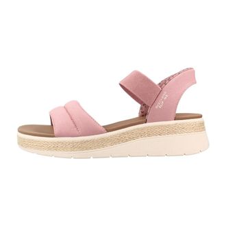 Skechers Bobs Sun Ray - Dames - Sleehakken - Roze - 39 EU - Jute - Schoenen