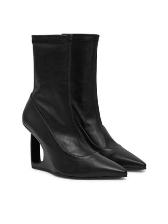 Vic Mati&eacute; Womens Open Heel Bootie In Black