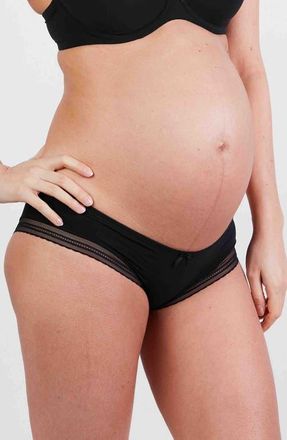 Cache Coeur Milk Maternity shorty in Black at Nordstrom, Size Medium