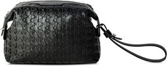 Serapian Clutch in pelle - Nero