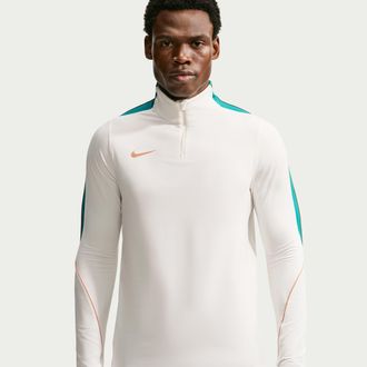 Nike Mens Strike Dri-FIT Soccer Drill Top in White | IF1455-133