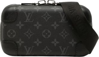 Louis Vuitton Pre-owned Horizon Clutch Bag - Heren - Vintage Schoudertas - Zwart - ONE Size - Leer - Vintage