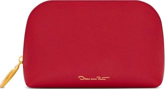 Oscar De La Renta Kleine make-up tas met rits - Rood