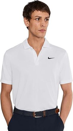Nike Court Dri-FIT Tennis Polo Mens Clothing White/Black : 2XL, Polyester