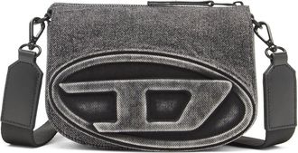 Diesel 1DR-Camera bag in washed denim - Crossbody Bags - Unisex - Grey