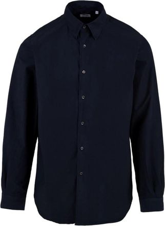 Aspesi Light Poplin Shirt - Heren - Casual Overhemden - Blauw - L - Katoen - Overhemden