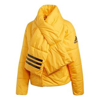 adidas (WMNS) adidas Big Baffle Bomber Jacket Asia Sizing Yellow DZ1509