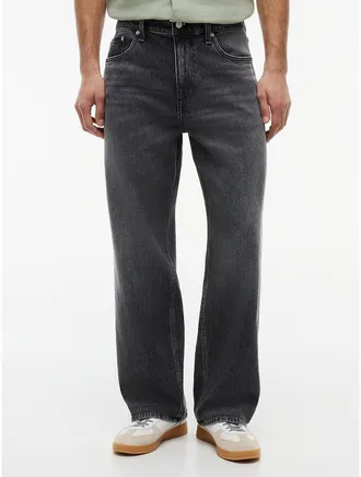 Tommy Hilfiger Mens Tommy Jeans Relaxed Straight Jean - Denim Black - 30W x 34L