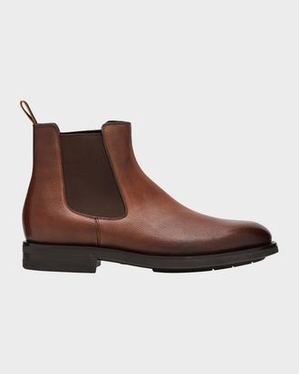 Santoni Men & apos;s Enver Casual Leather Chelsea Boots