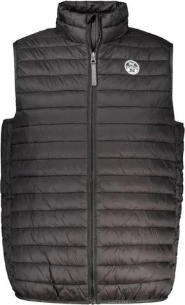 North Sails Zwarte Polyamide Mouwloze Jas met Zakken - Heren - Bodywarmers - Zwart - L - Jassen